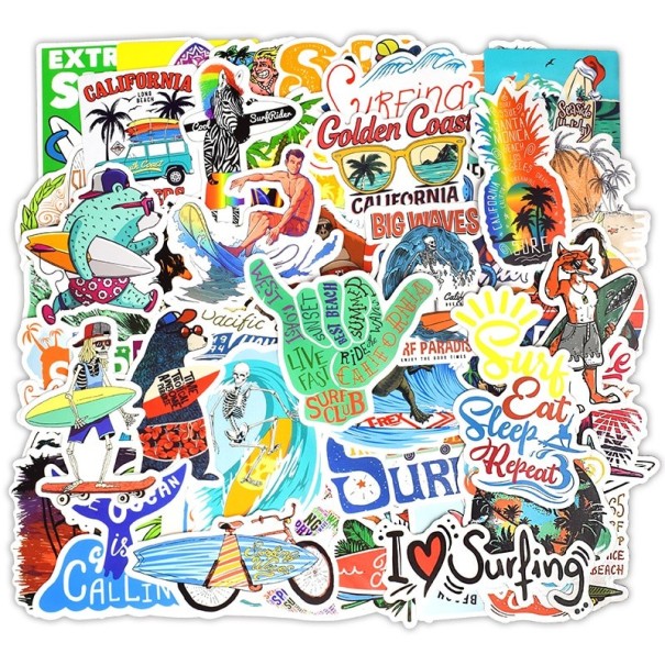 Surfklistermärken 50 st 1