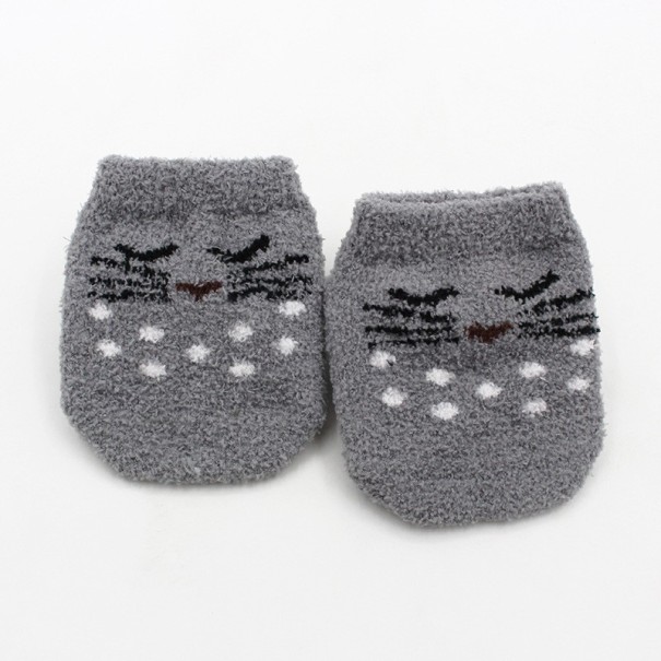 Süße Kindersocken grau 9-12 Monate
