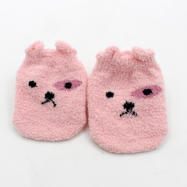 Süße Kindersocken rosa 6-9 Monate