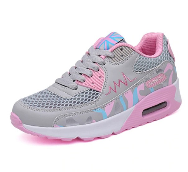 Süße Samara-Sneaker für Damen grau-rosa 40