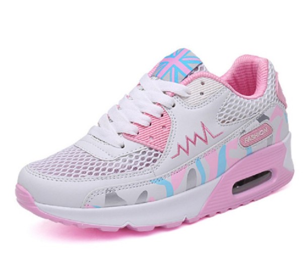 Süße Samara-Sneaker für Damen weiß-rosa 39