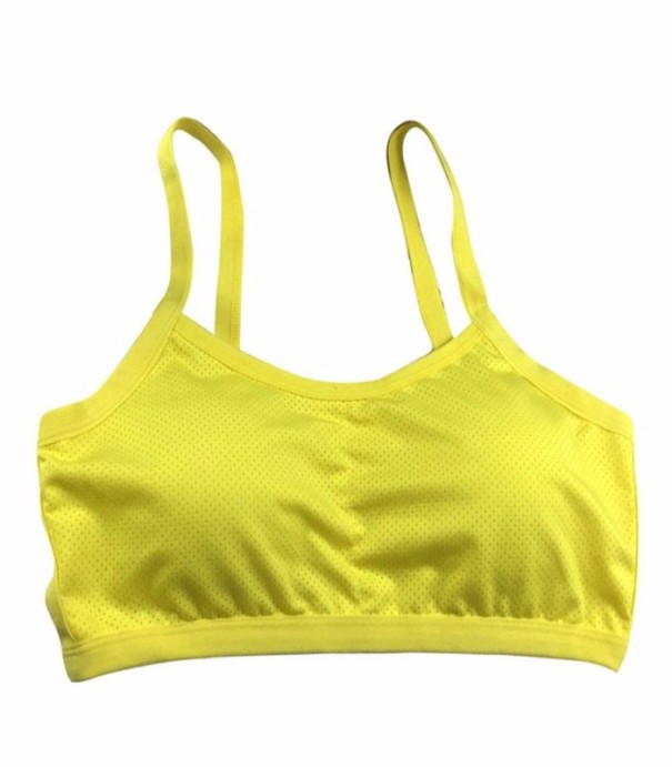 Sutiã de desporto feminino J3002 amarelo
