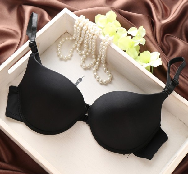 Sutiã Push-up Feminino com Fecho Frontal preto 75B
