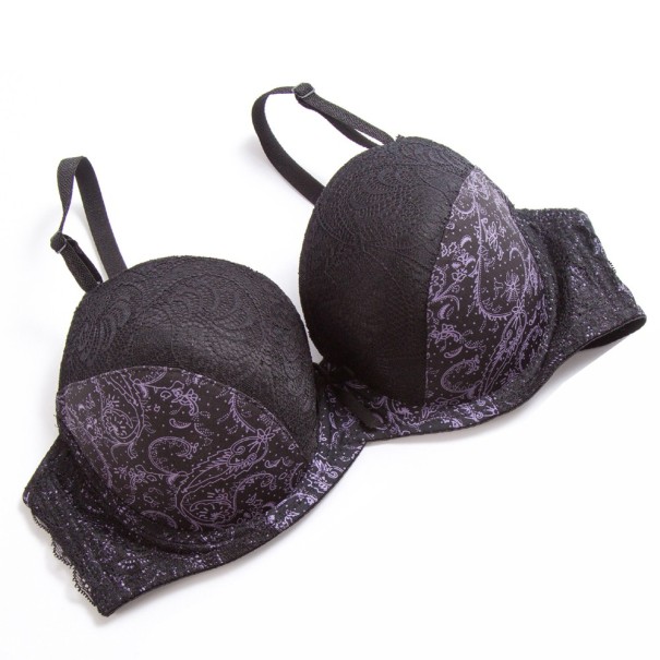 Sutien din dantela marimi mari J2909 negru 85D
