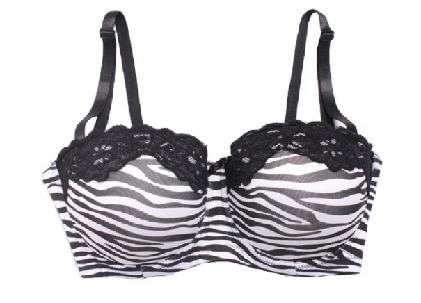 Sutien pentru sani mai mari in stilul zebra 80D