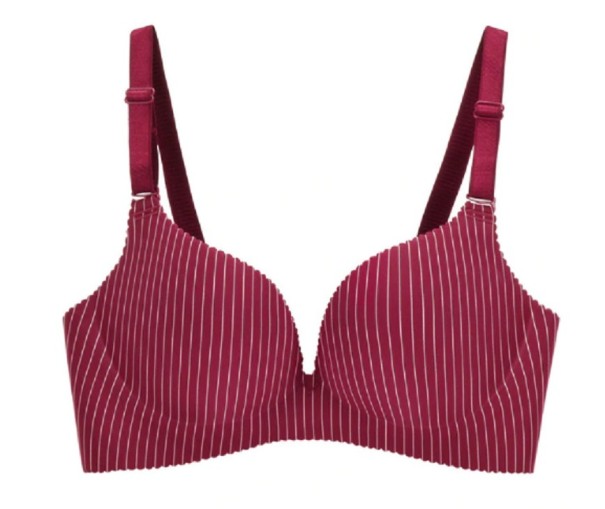 Sutien push up cu dungi J2713 burgundy 70A