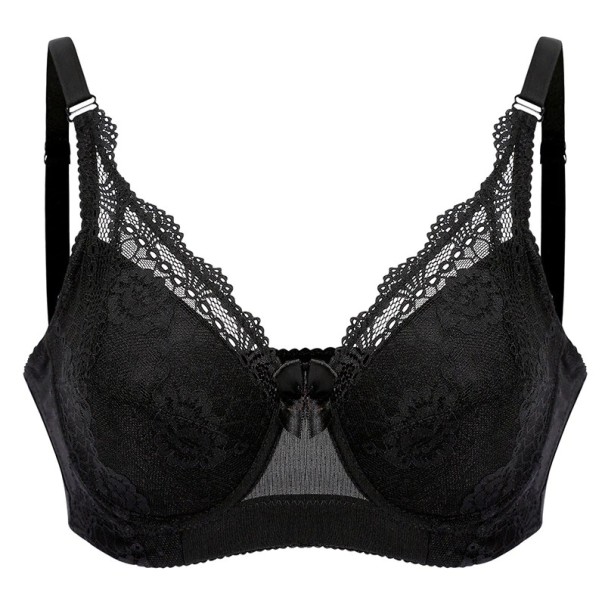 Sutien sexy - Plus size negru 95D