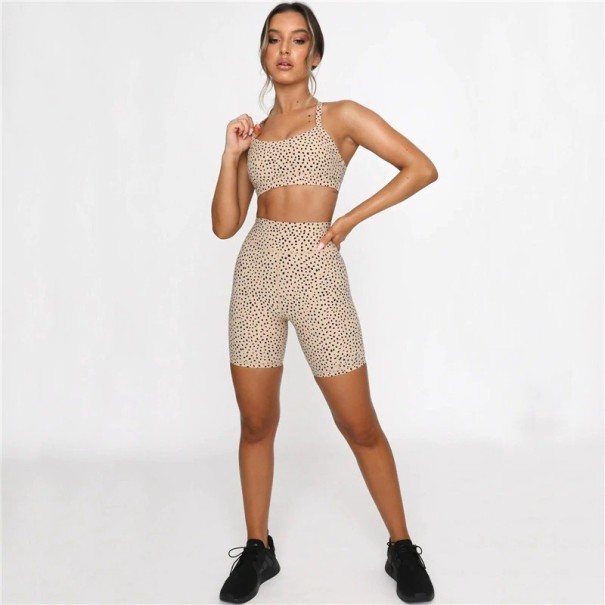 Sutien și pantaloni scurți sport pentru femei S