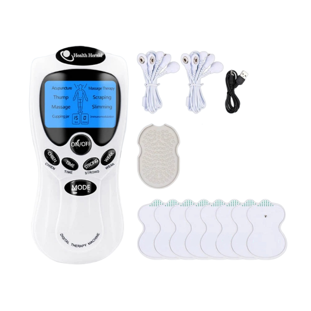 Svalový elektrostimulátor EMS s gelovými polštářky Fyzioterapie Zeštíhlující masážní přístroj Posilovač břišních svalů 1