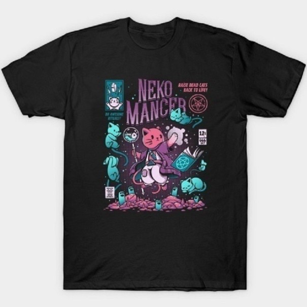 Svart gotisk t-shirt för kvinnor