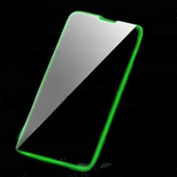 Světelná ochranná fólie na displej pro iPhone 13, svítící neonový efekt, sada 3 ks, ochrana displeje proti škrábancům a otiskům zelená