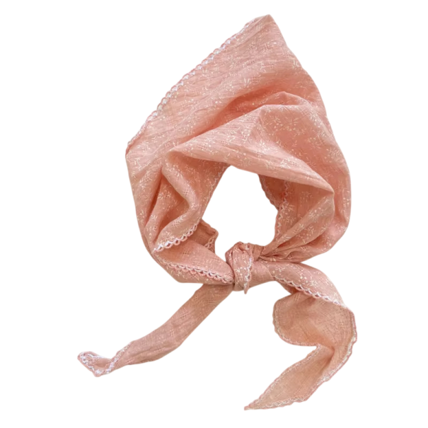 Svěží 90 x 29 cm květinový šátek na krk Letní trojúhelníkový vlasový zábal Čelenka Stuha do vlasů Šátky pro ženy Móda růžová
