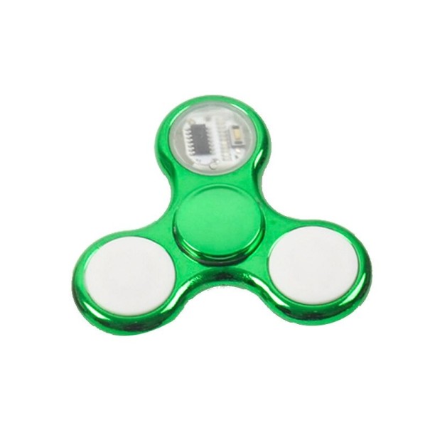 Svietiaca fidget spinner E46 zelená