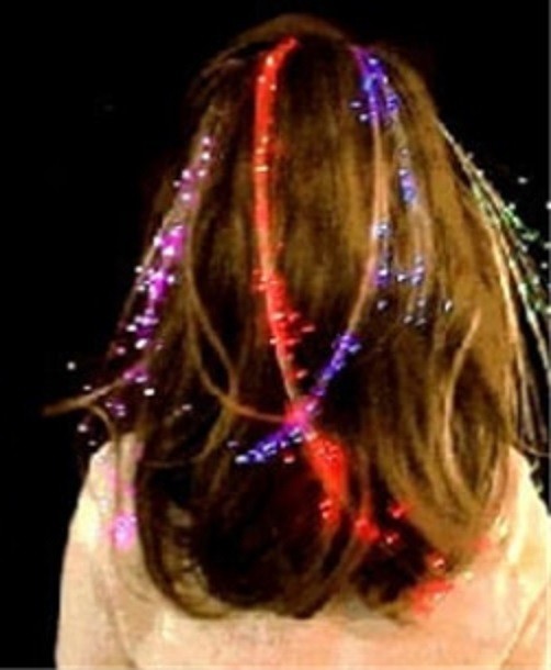 Svietiace LED ozdoba do vlasov viacfarebná