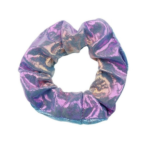 Svietiace scrunchies do vlasov svetlo fialová