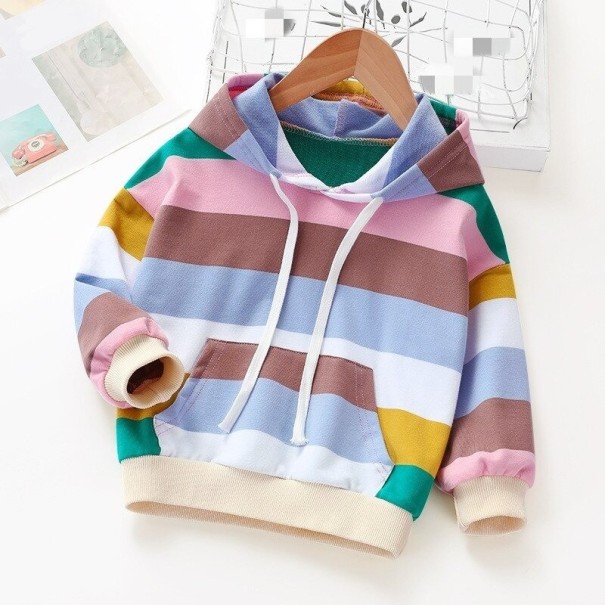 Sweat à capuche coloré pour fille L560 7 B