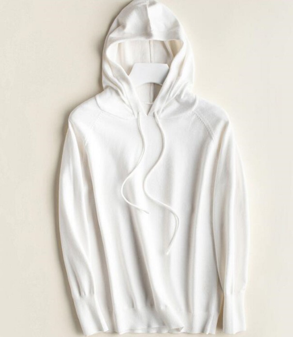 Sweat à capuche femme A2127 blanc S