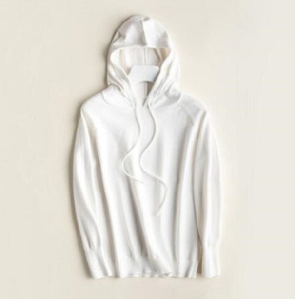Sweat à capuche femme G289 blanc S