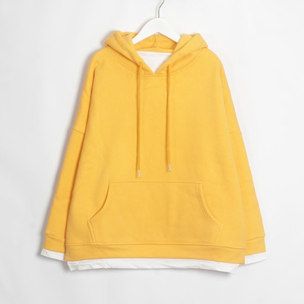 Sweat à capuche oversize pour femmes B3 jaune