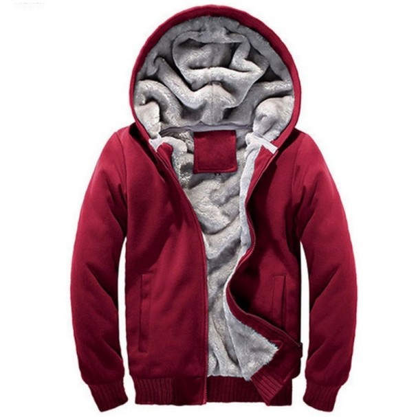 Sweat à capuche pour femmes rouge L