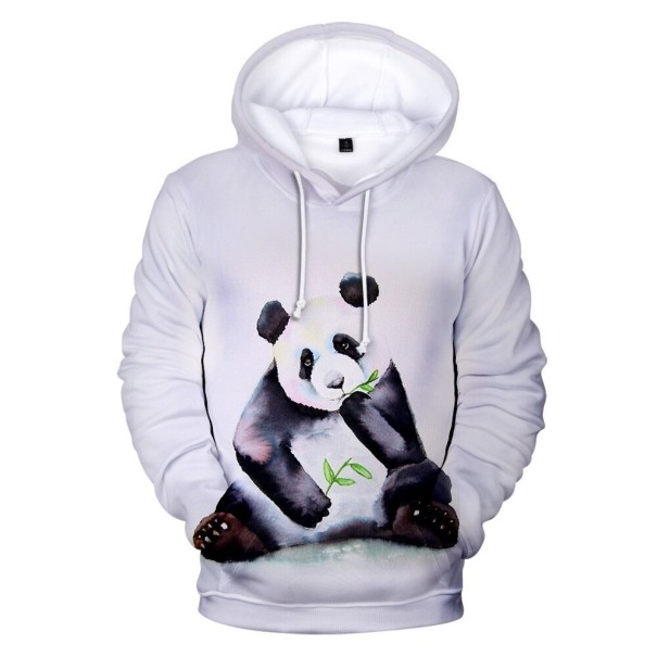Sweat à capuche pour homme avec impression de panda L 2