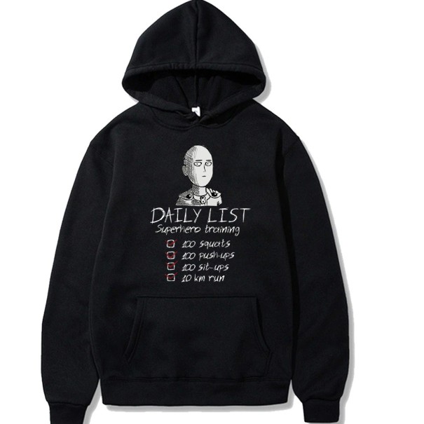 Sweat à capuche pour homme avec impression F72 noir XL