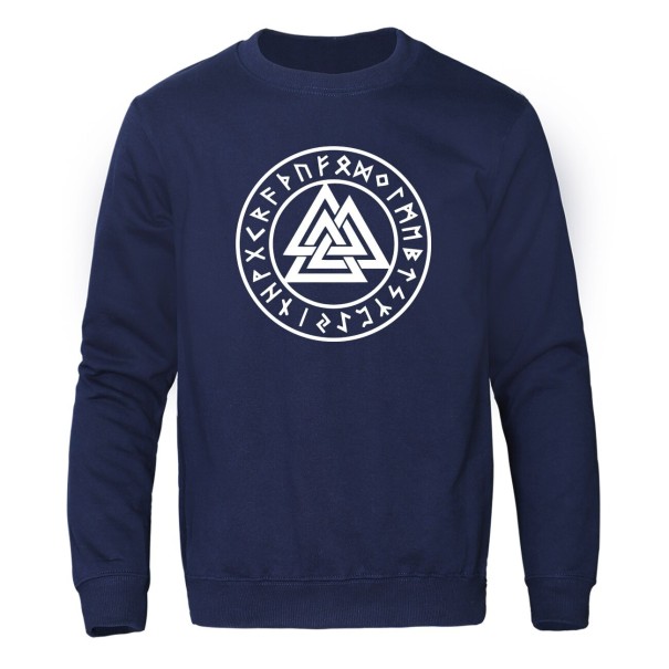 Sweat à capuche pour homme avec symbole bleu foncé XS 1