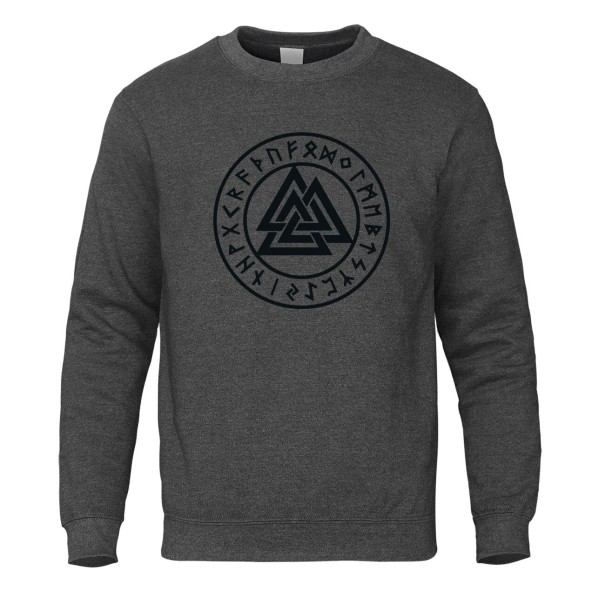 Sweat à capuche pour homme avec symbole gris foncé XL 2