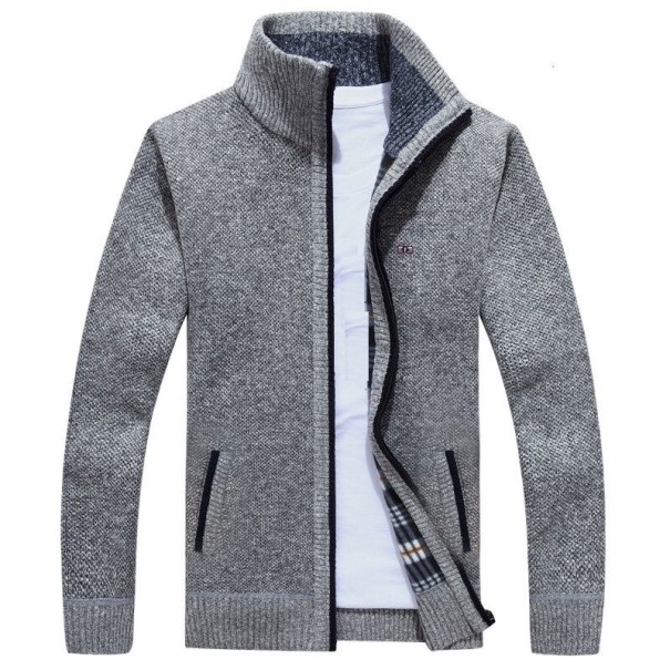 Sweat à capuche zippé pour homme F149 gris clair XXL