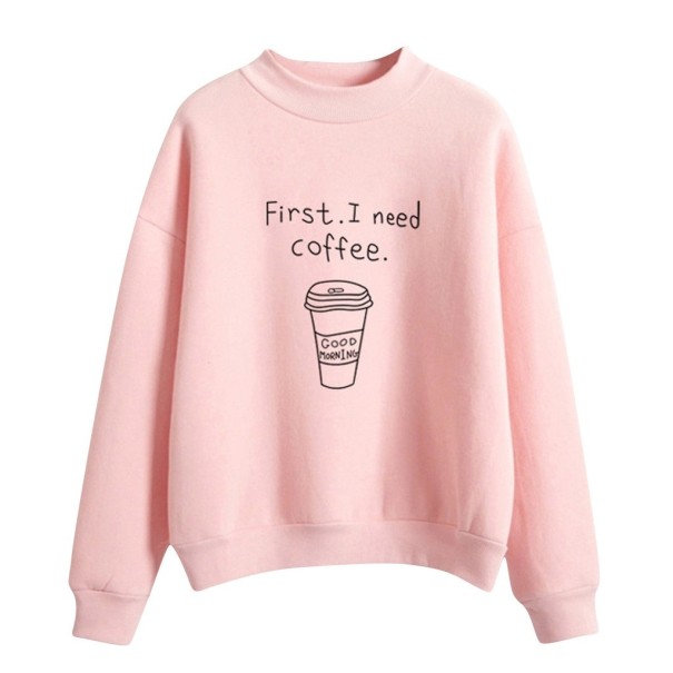 Sweat-shirt Femme COFFEE rose L