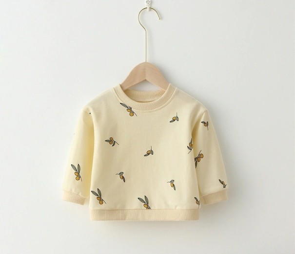 Sweat-shirt pour enfants L537 crème 6-12 mois A