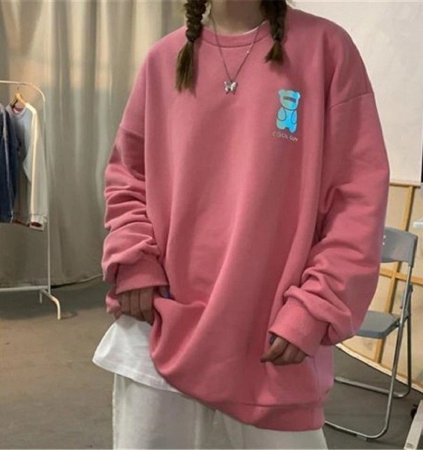 Sweat-shirt réfléchissant rose M