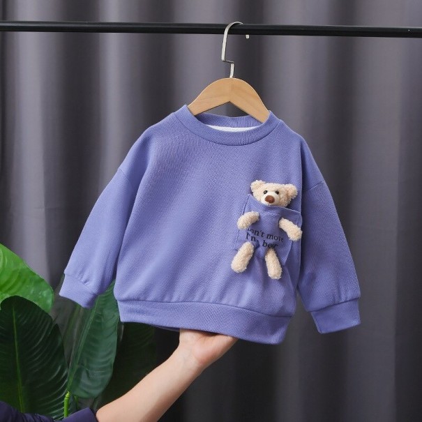 Sweater Infantil com Urso A2850 azul 5
