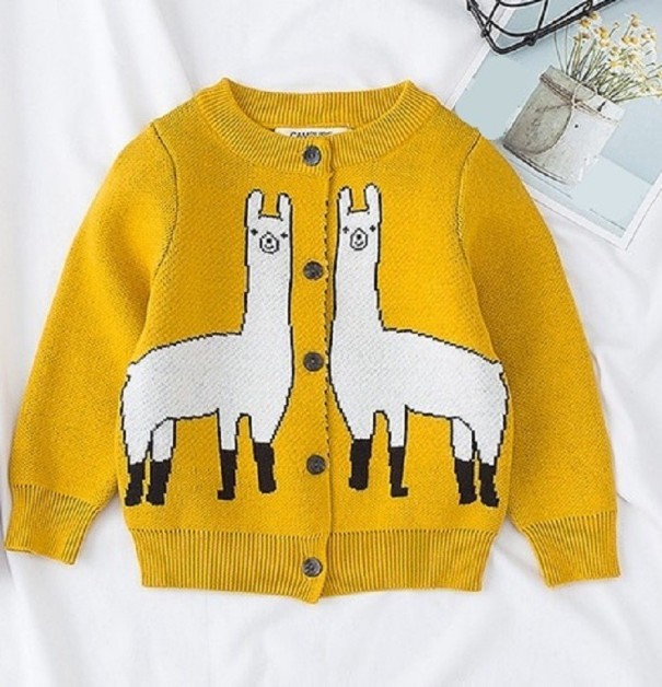 Sweater Infantil L612 amarelo escuro 6