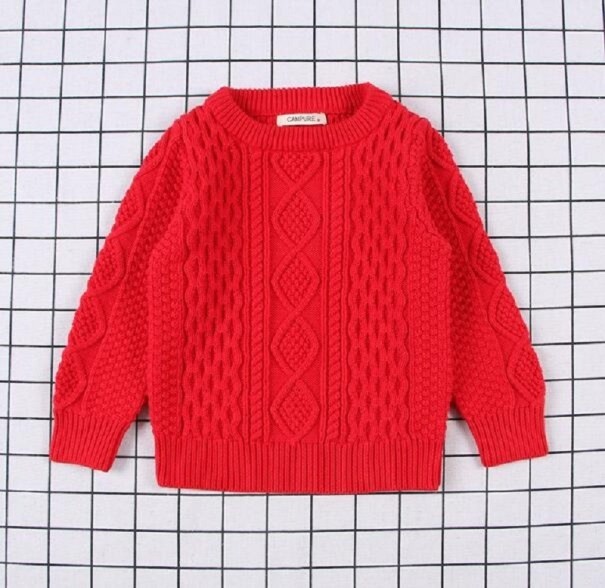 Sweater Infantil L624 vermelho 9-12 meses