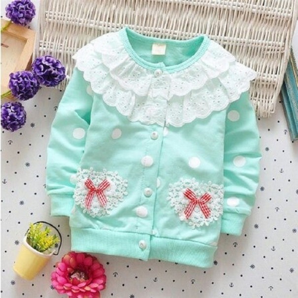 Sweater para Menina L1959 turquesa 12-24 meses