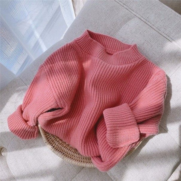 Sweater para Menina L598 rosa escuro 9-12 meses