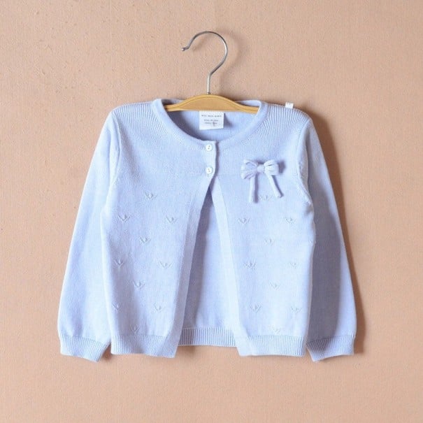 Sweater para Meninas L657 azul claro 18-24 meses