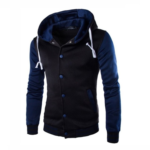 Sweatshirt de baseball para homem F41 azul escuro XXL
