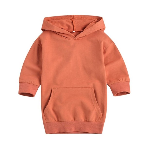 Sweatshirt-Kleid für Mädchen orange 5