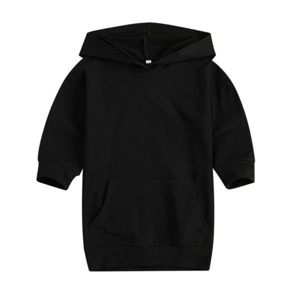 Sweatshirt-Kleid für Mädchen schwarz 4