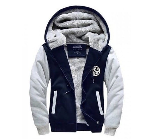 Sweatshirt masculina acolchoada A2010 azul escuro S
