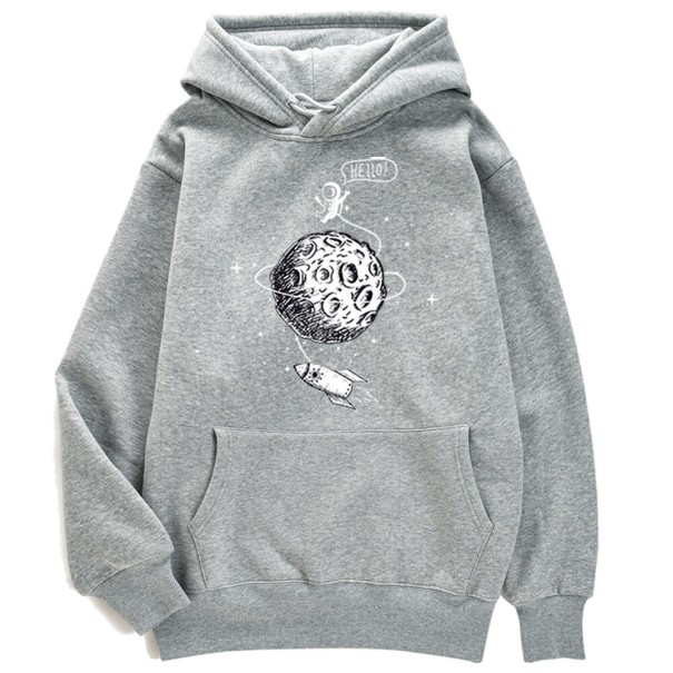 Sweatshirt Masculina com Astronauta F116 cinzento claro XL