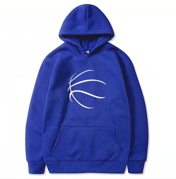 Sweatshirt masculina com estampado de bola azul M