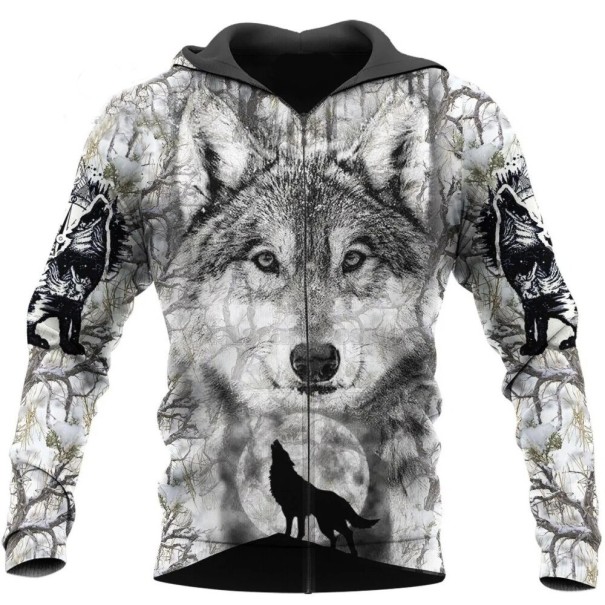 Sweatshirt masculina lobo F83 XXS 2