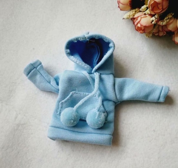 Sweatshirt til dukker blå
