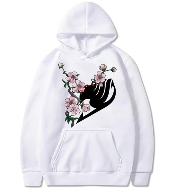 Sweatshirt with Flowers white M