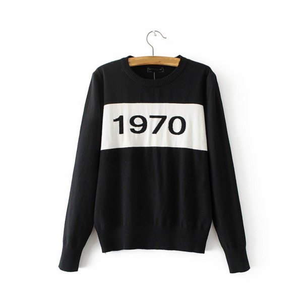 Sweter damski A2983 czarny S