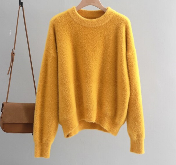 Sweter damski G262 musztarda