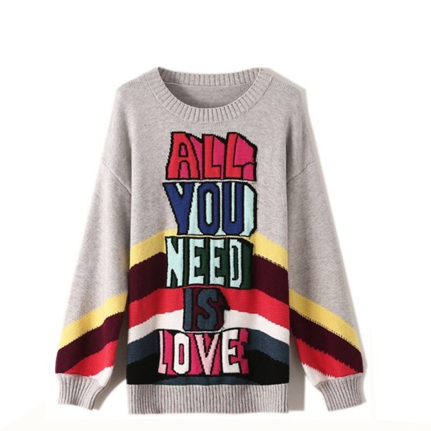 Sweter damski z dzianiny A2183 L